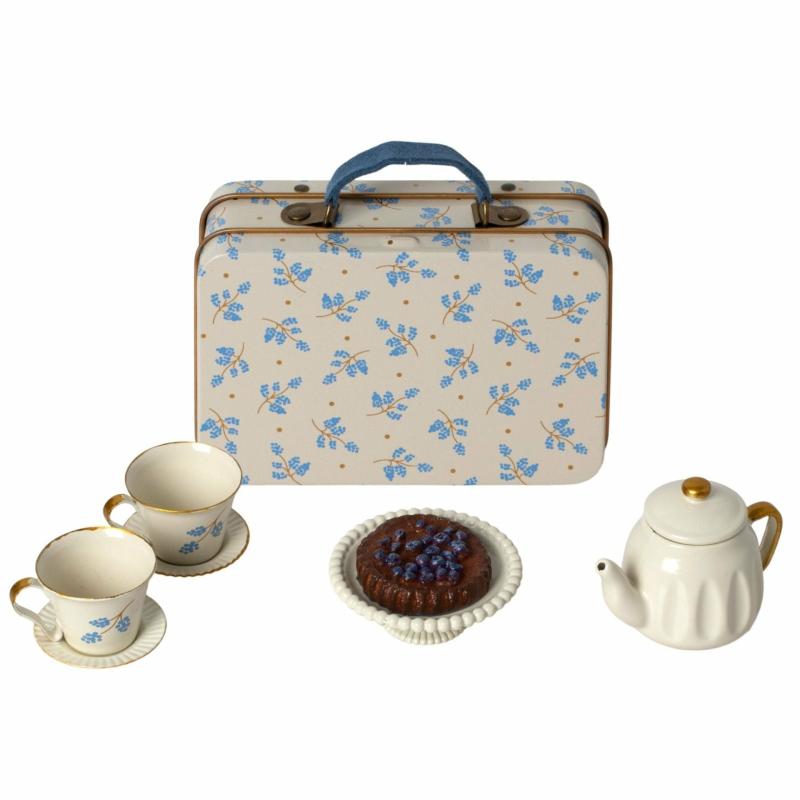 Afternoon Tea And Treats For Mice – Blue Madelaine Dollhouse Furniture & Accessories