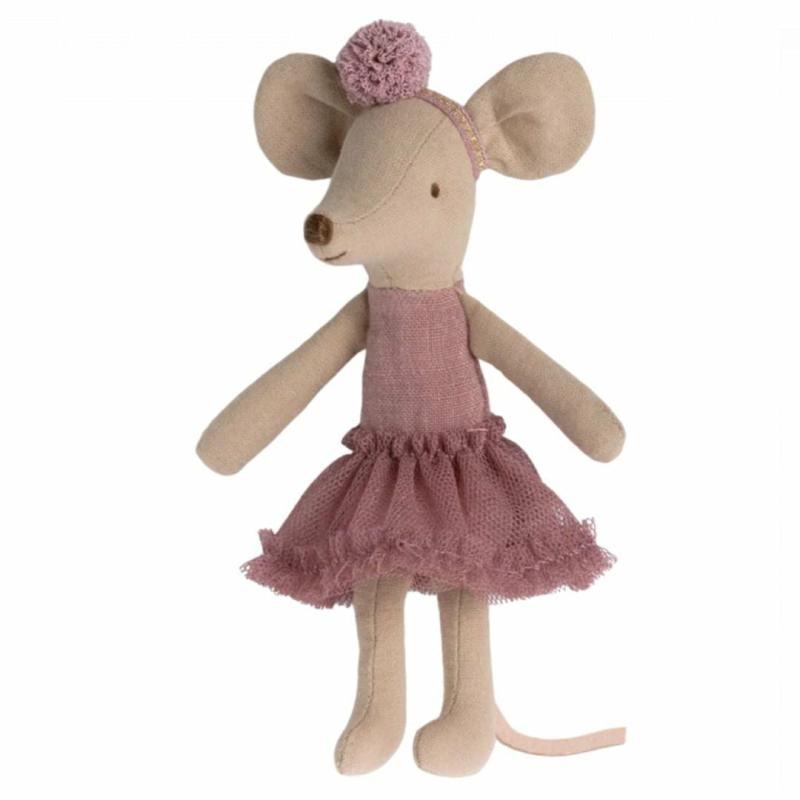 Big Sister Ballerina Mouse- Pink Heather Pretend Play