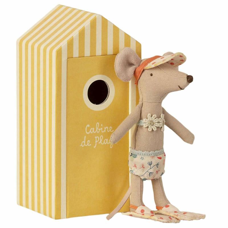 Big Sister Mouse In A “Cabin De Plage” Cabana Dolls & Dollhouses