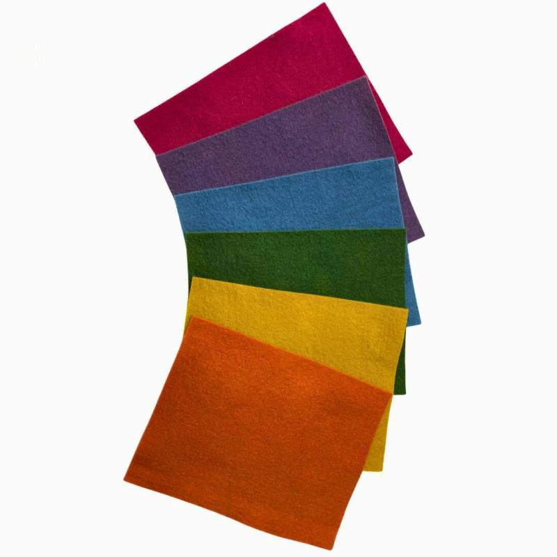 Bioland 100% Pure Eco Wool Felt Sheets – Basic Colors Waldorf Birthday