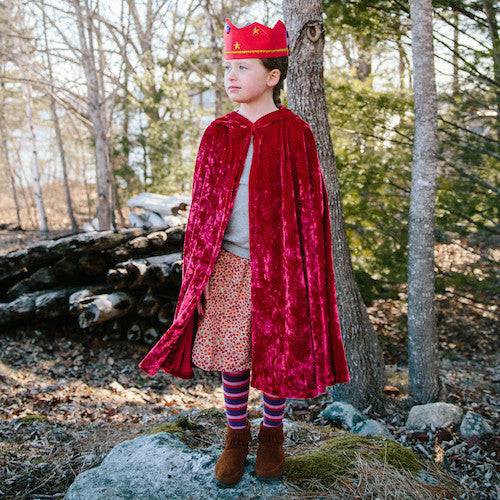 Child’s Red Velvet Cape With Hood Dress-Ups & Costumes