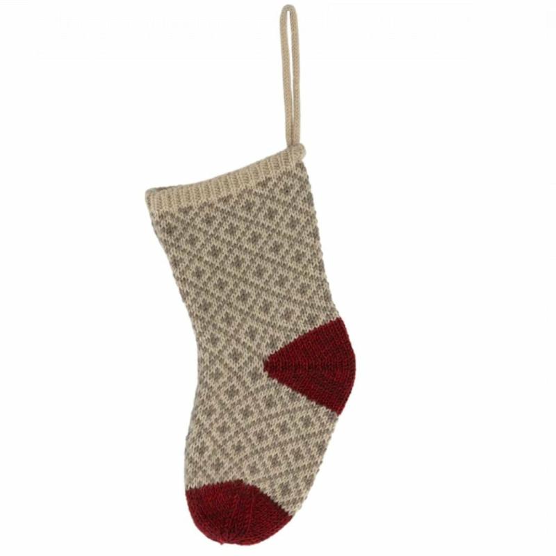 Christmas Stocking – Soft Grey Dolls & Dollhouses