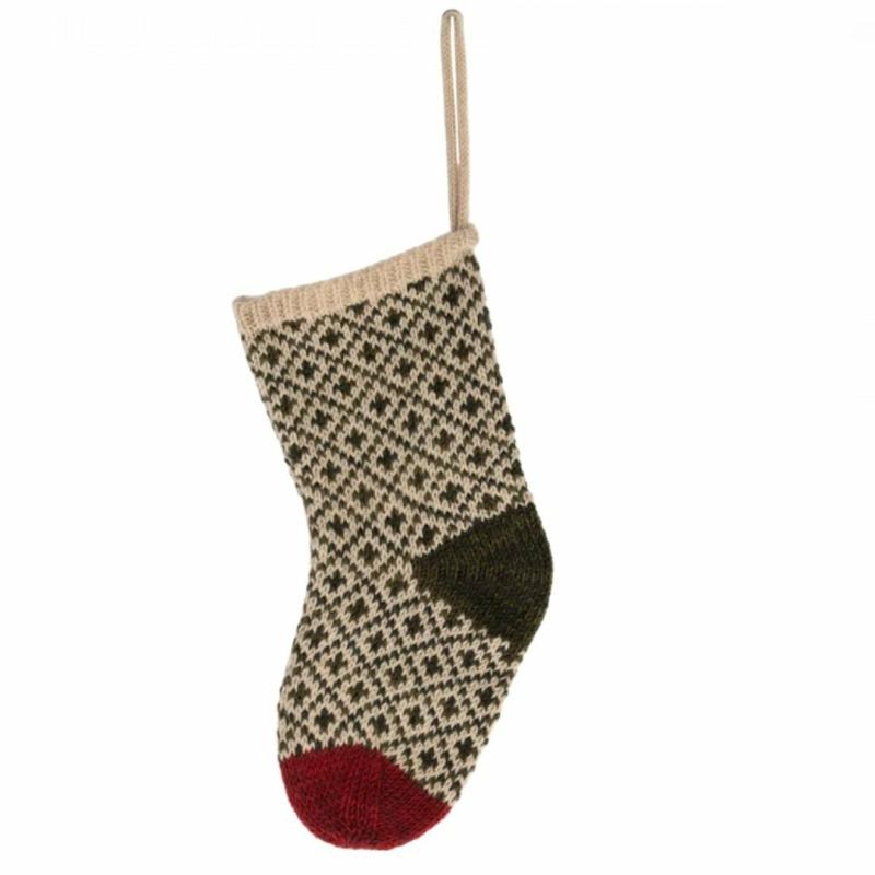 Christmas Stocking – Winter Green Dolls & Dollhouses