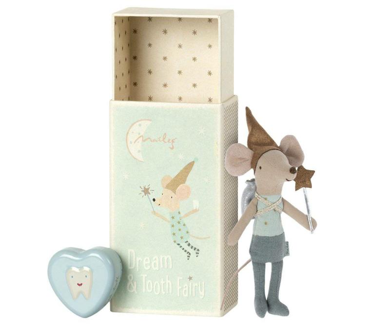 Dream & Tooth Fairy Mouse In Blue Box Dolls & Dollhouses