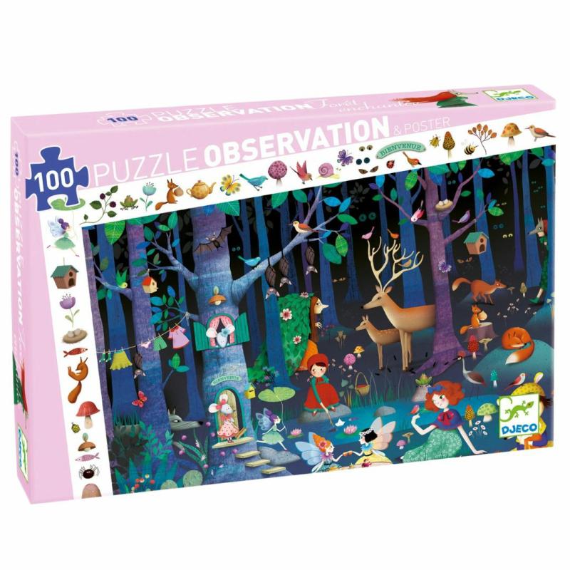 Enchanted Forest Observation Jigsaw Puzzle – 100 Piece Games & Puzzles