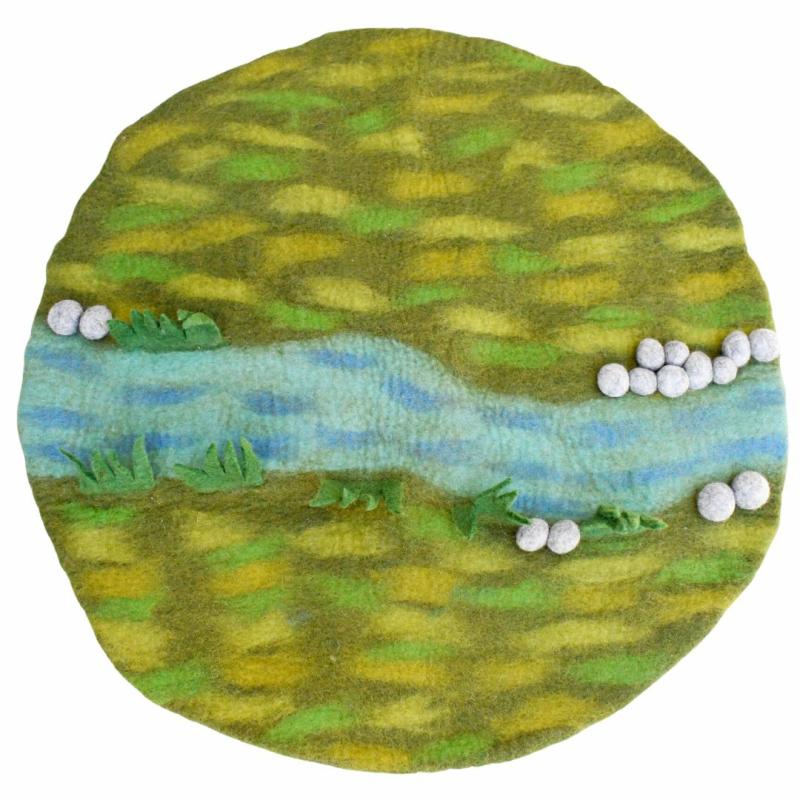 Felted Spring Play Mat Playscape Summer Nature Table