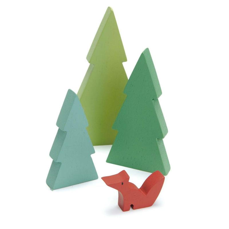 Fir Tree Tops Wooden Play Set Pretend Play