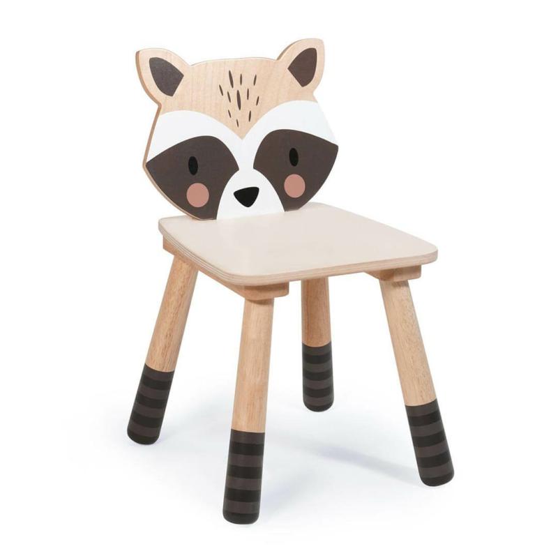 Forest Wooden Raccoon Chair Waldorf Essentials