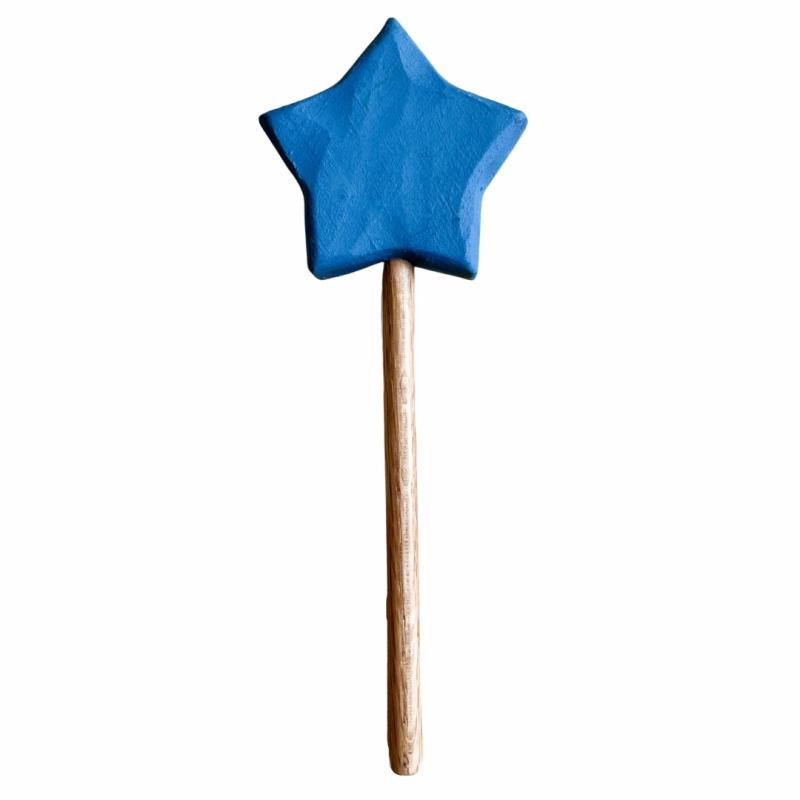 Light Blue Wooden Star Wand Dress-Ups & Costumes