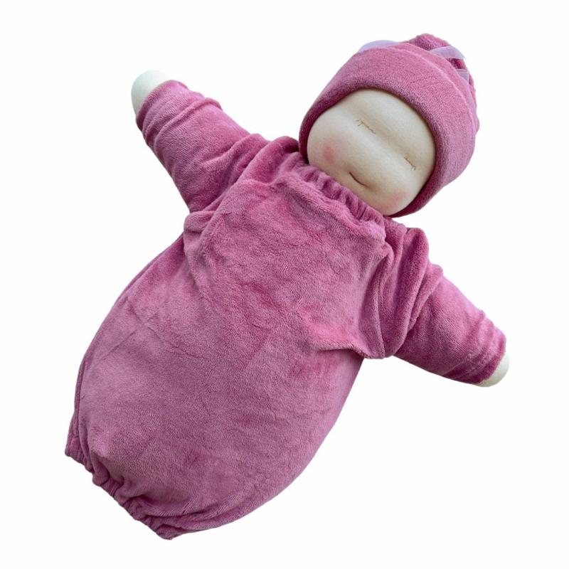 Little Heavy Baby Waldorf Doll – Rose Bunting With Light Skin Tone Dolls