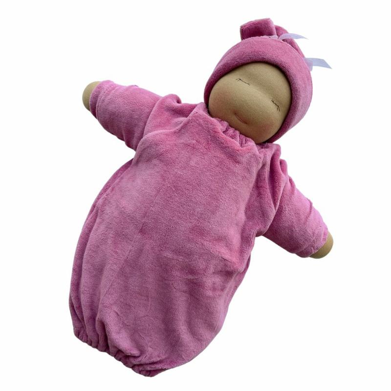 Little Heavy Baby Waldorf Doll – Rose Bunting With Medium Skin Tone Dolls