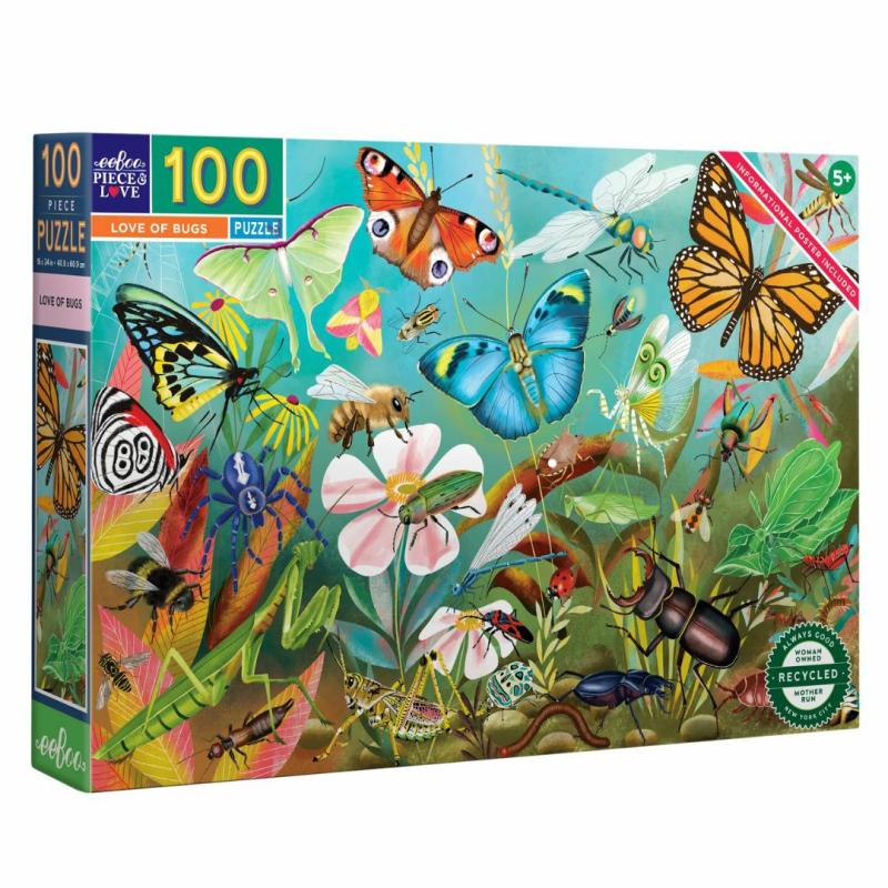 Love Of Bugs 100 Piece Jigsaw Puzzle Games & Puzzles