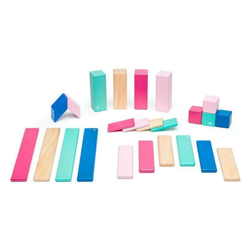 Magnetic Wooden Blocks – 24 Piece Set Blossom Blocks & Building