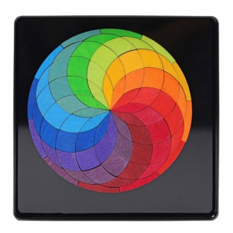 Magnetic Wooden Tile Puzzle – Rainbow Wheel Games & Puzzles