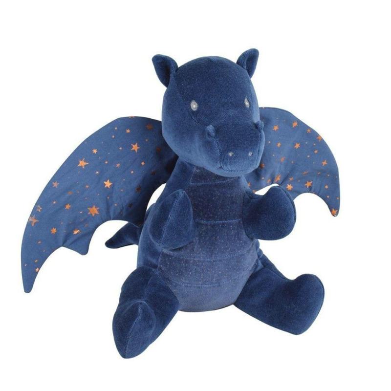 Midnight Dragon Organic Fabric Stuffed Animal Pretend Play