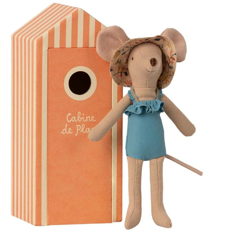 Mom Mouse In A “Cabin De Plage” Cabana Pretend Play