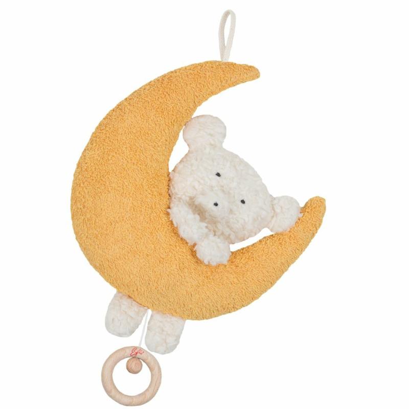 Organic Teddy Bear In The Moon Musical Mobile Pretend Play