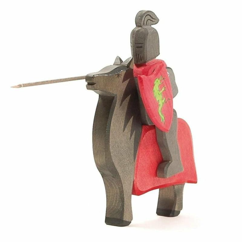 Ostheimer Black Knight On Red Horse Pretend Play