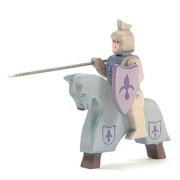 Ostheimer Blue Riding Knight With Horse Pretend Play