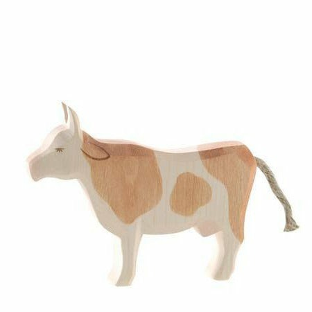 Ostheimer Cow, Brown And White, Standing Pretend Play