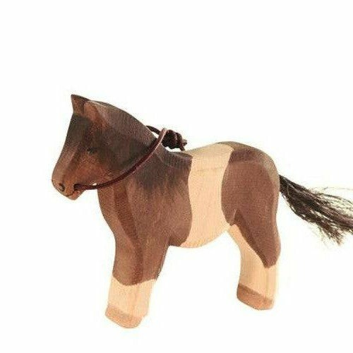 Ostheimer Pony, Brown & White With Reins Pretend Play