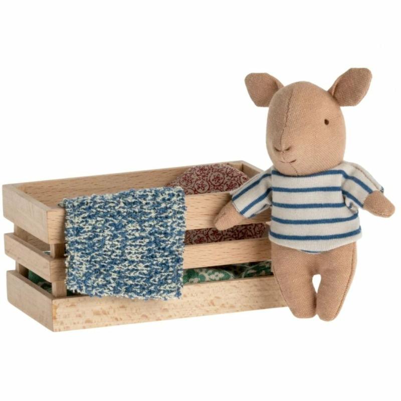 Piglet In A Wooden Box- Blue Pretend Play