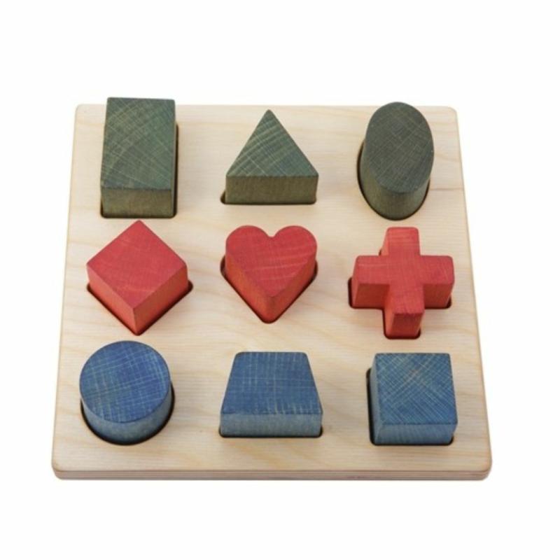 Rainbow Shapes Wooden Puzzle Games & Puzzles