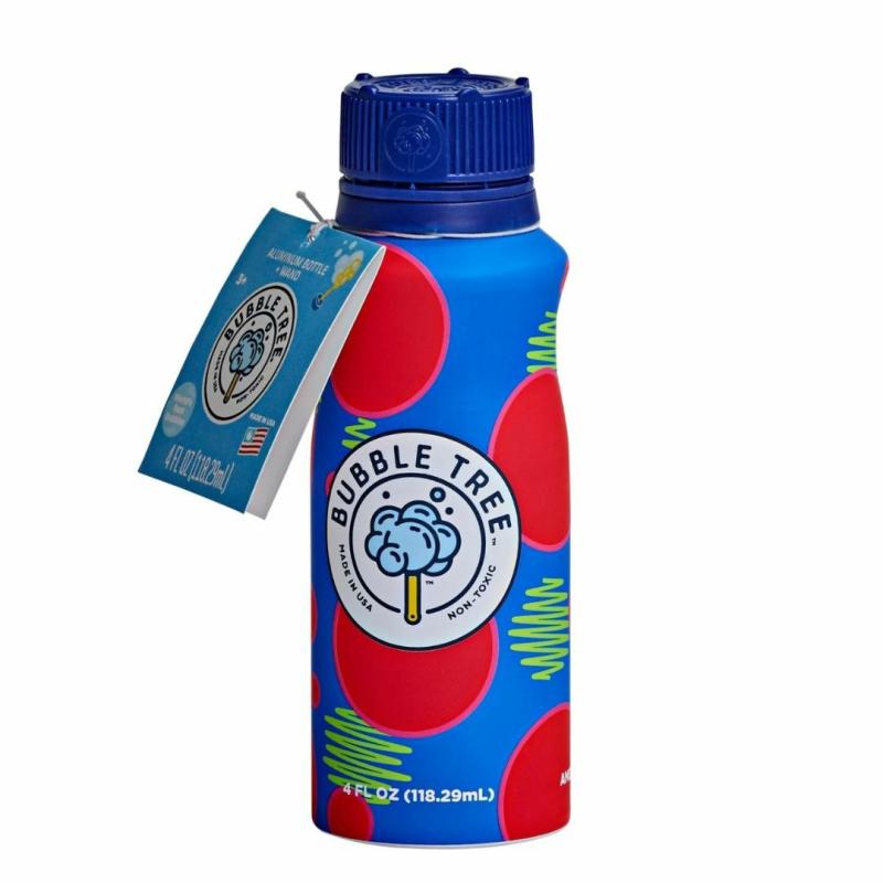 Refillable Aluminum Bubble Bottle & Wand- Single Active Play