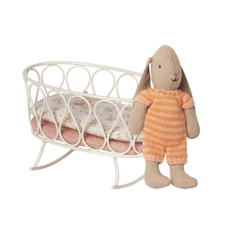 Rose Cradle With Sleeping Bag And Bunny Pretend Play