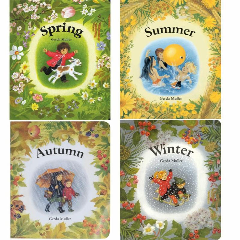 Set Of Four Seasons Board Books Summer Nature Table