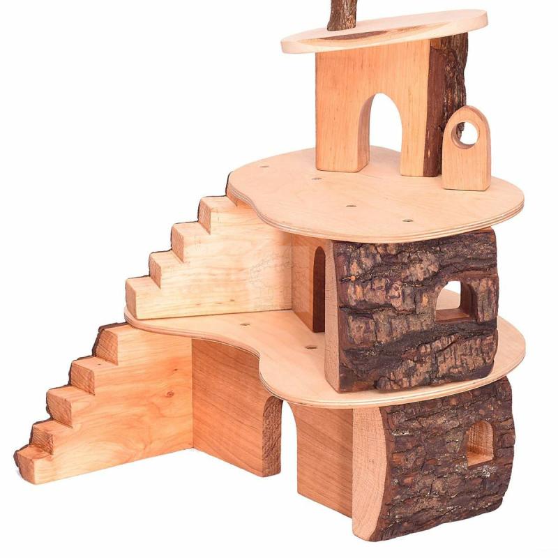 Small Wooden Tree House Dollhouse Dollhouses