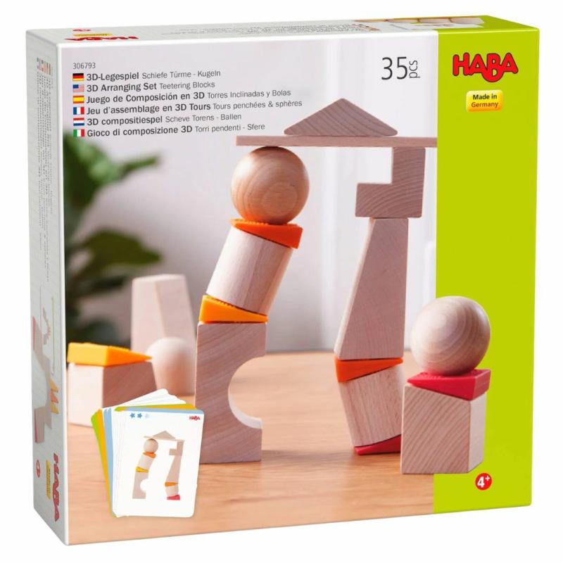 Teetering Towers Wooden Block Set Blocks & Building