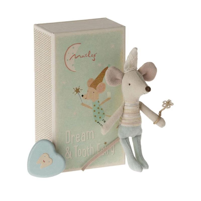 Tooth Fairy Mouse In A Matchbox – Little Brother Dollhouse Animals