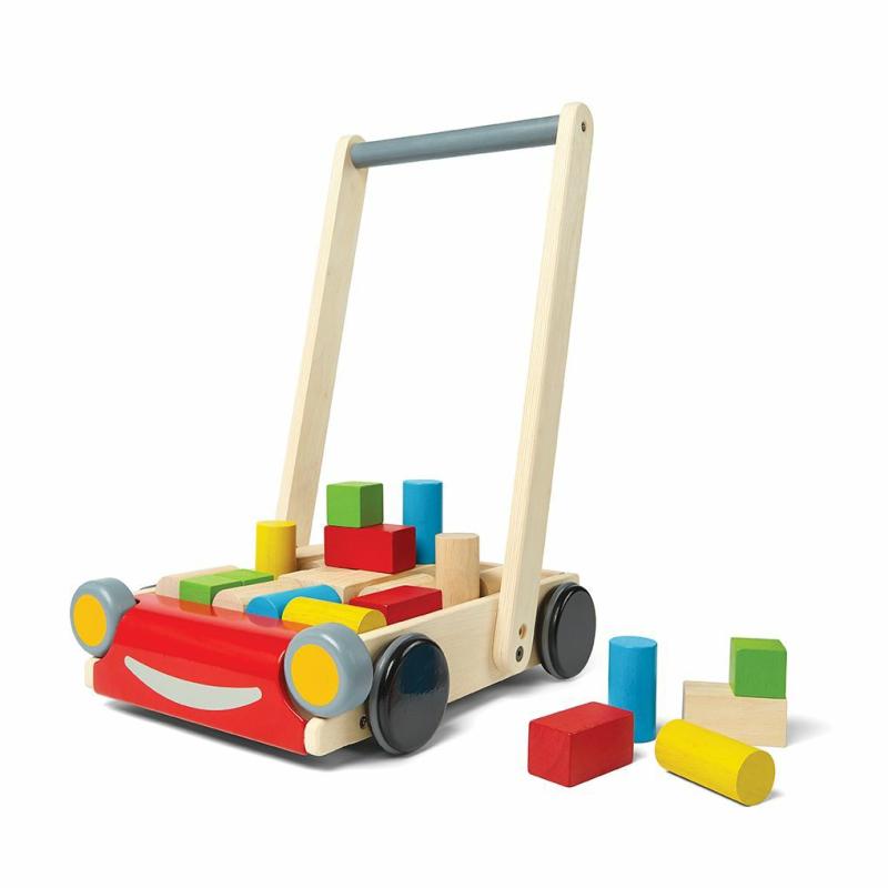 Wooden Baby Walker Blocks & Building