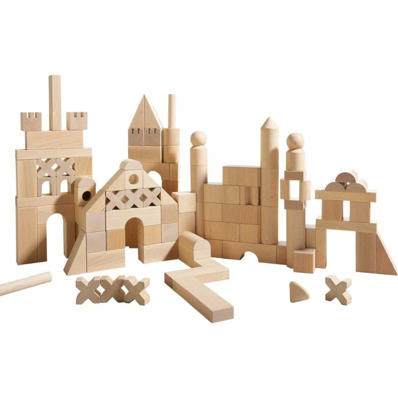 Wooden Building Blocks – Extra Large Set Blocks & Building