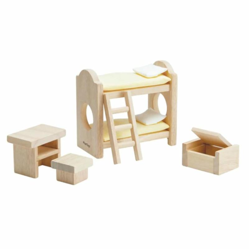 Wooden Dollhouse Furniture – Children’s Bedroom Dollhouse Furniture & Accessories