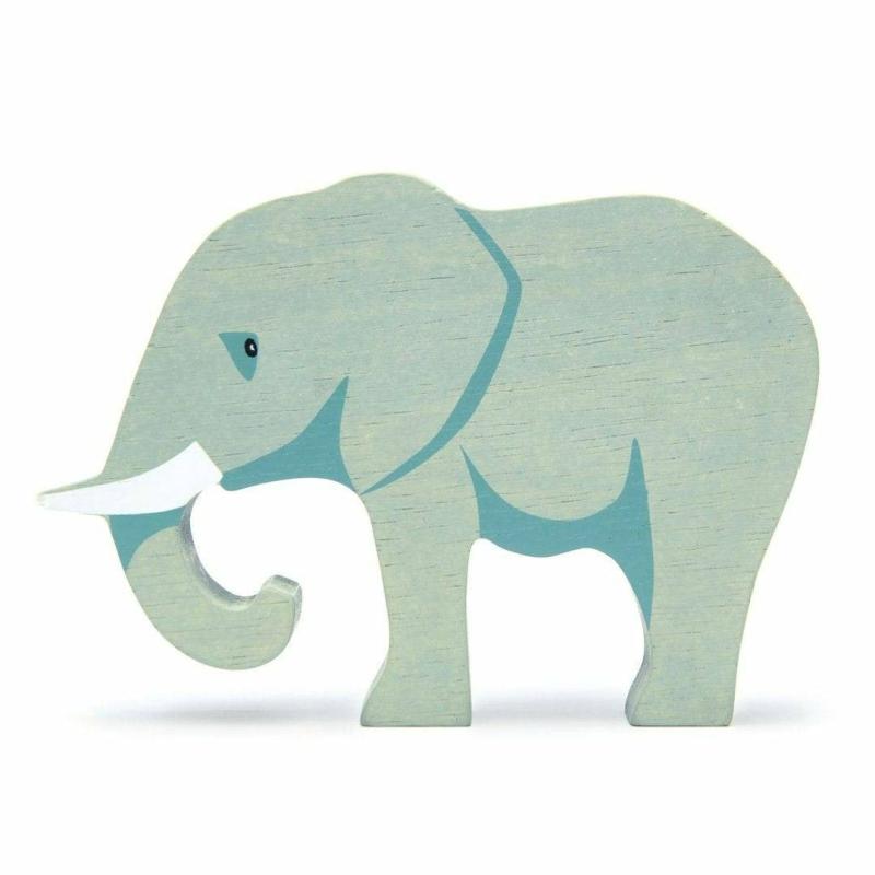 Wooden Elephant Pretend Play