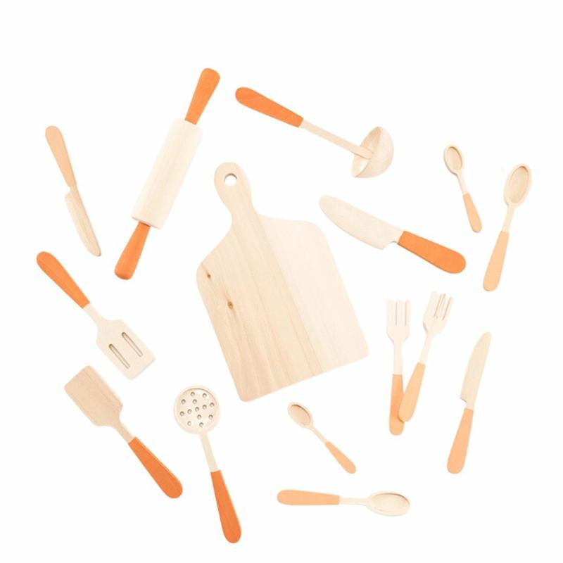 Wooden Kitchen Utensil Set Kitchen & House Play