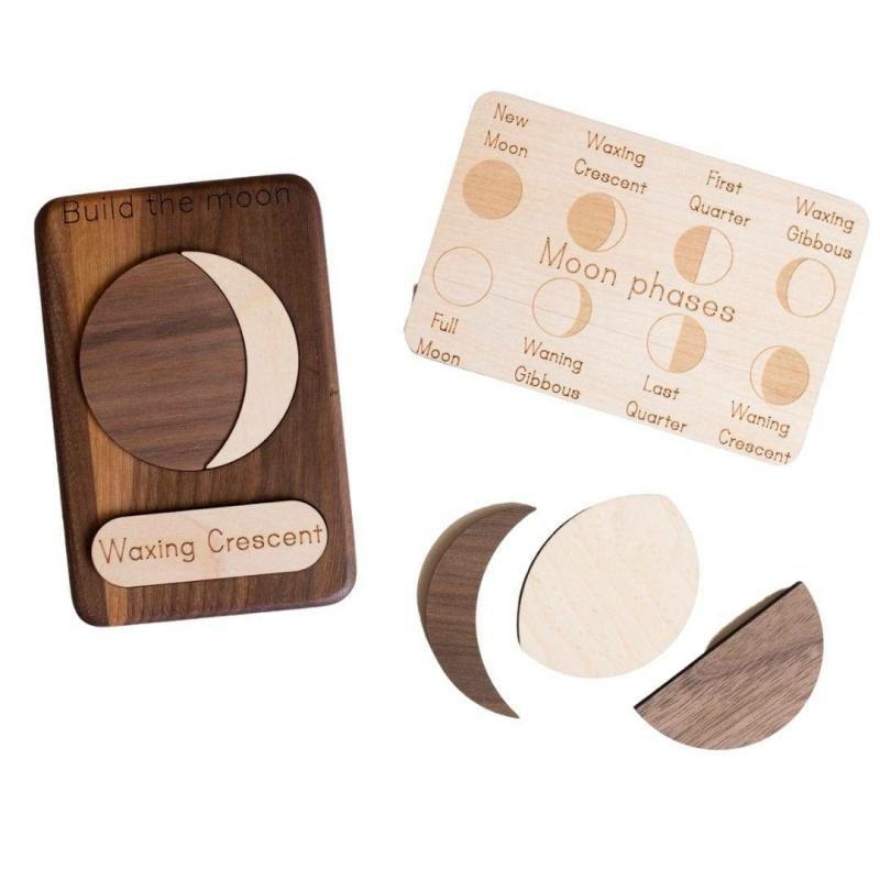 Wooden Moon Phases Puzzle Games & Puzzles