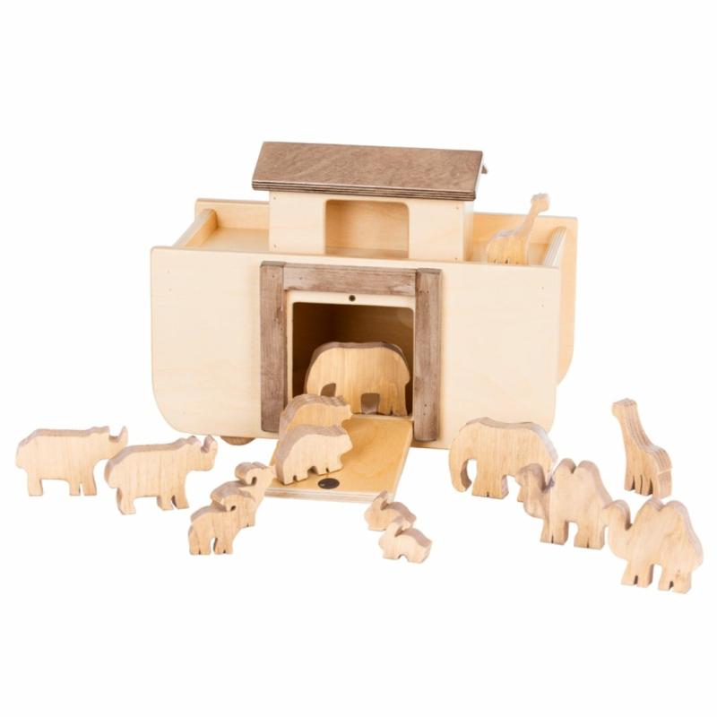 Wooden Noah’s Ark Play Set Pretend Play