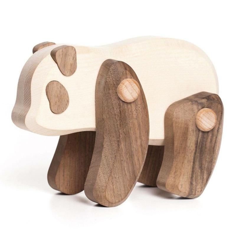 Wooden Panda Bear Pretend Play