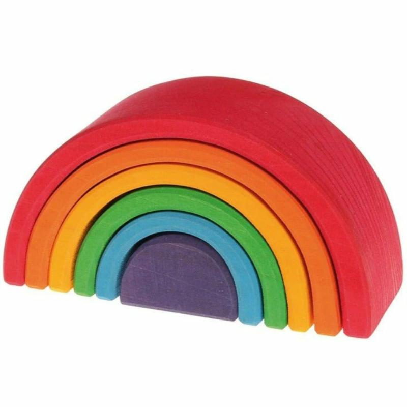 Wooden Rainbow Tunnel – 6 Piece Blocks & Building