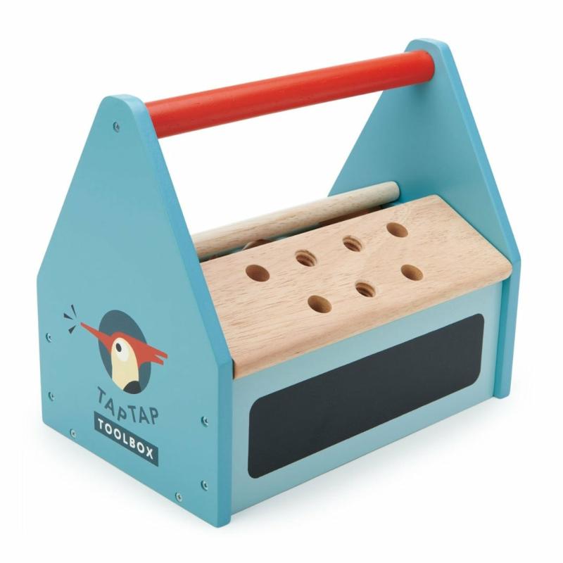 Wooden Tap Tap Tool Box Play Set Kitchen & House Play