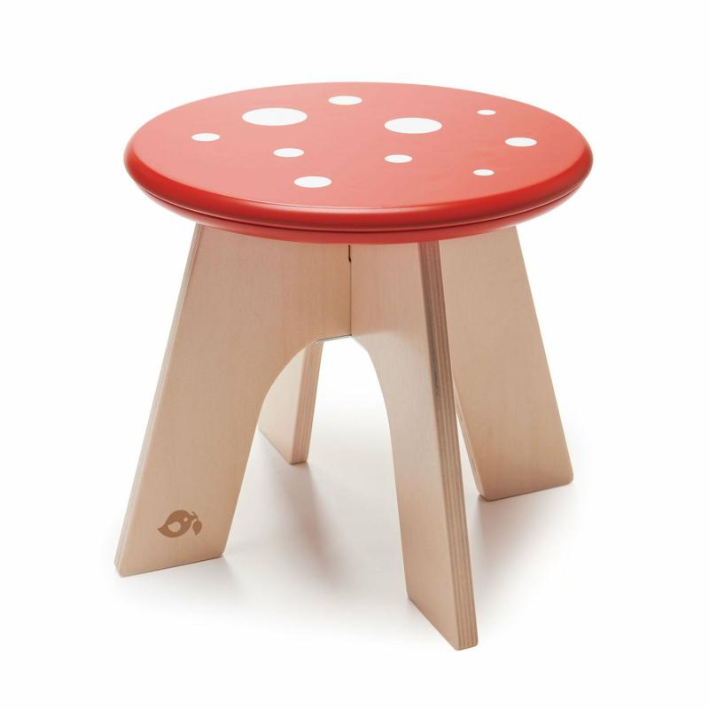 Wooden Toadstool Seat Waldorf Essentials