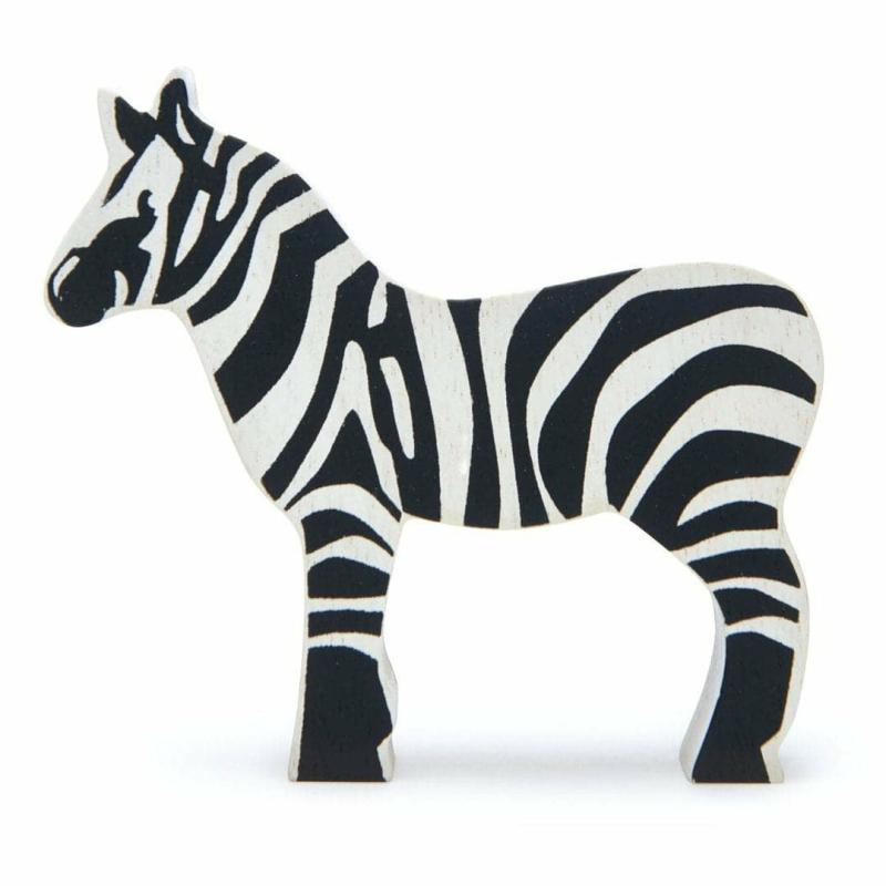 Wooden Zebra Pretend Play