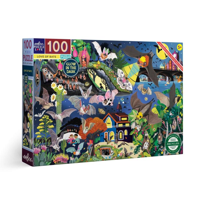 Love Of Bats 100 Piece Jigsaw Floor Puzzle Games & Puzzles