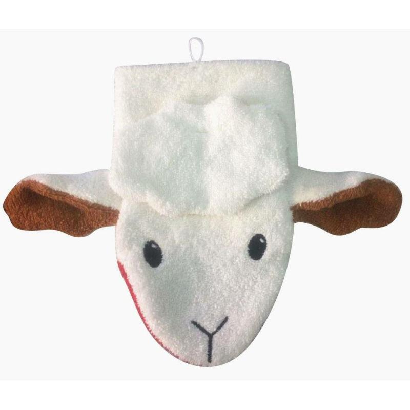 Organic Sheep Washcloth Hand Puppet Waldorf Essentials