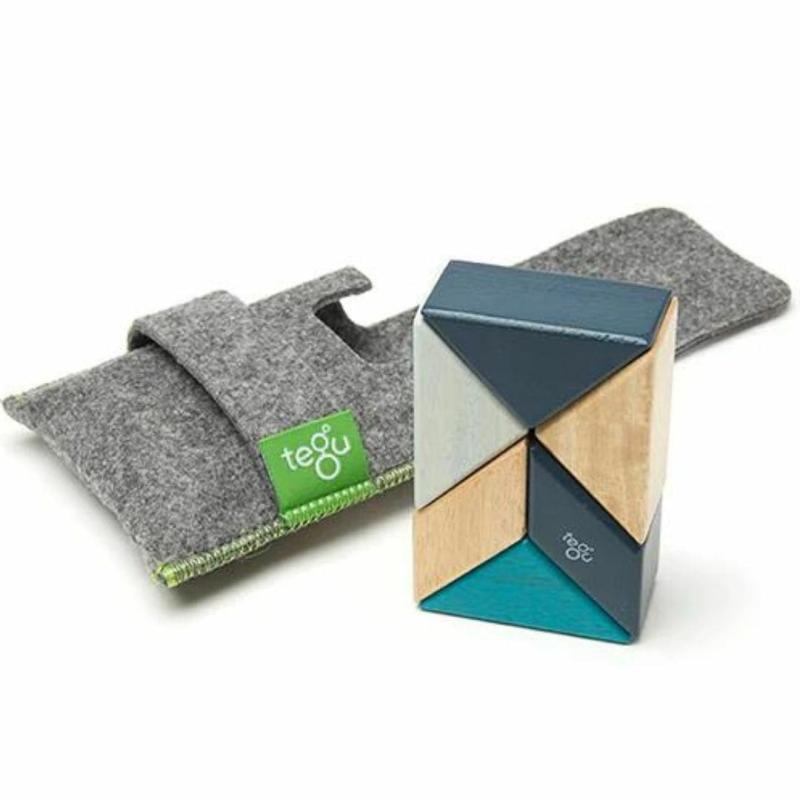 Pocket Pouch Prism Wooden Magnetic Blocks – Blues Blocks & Building